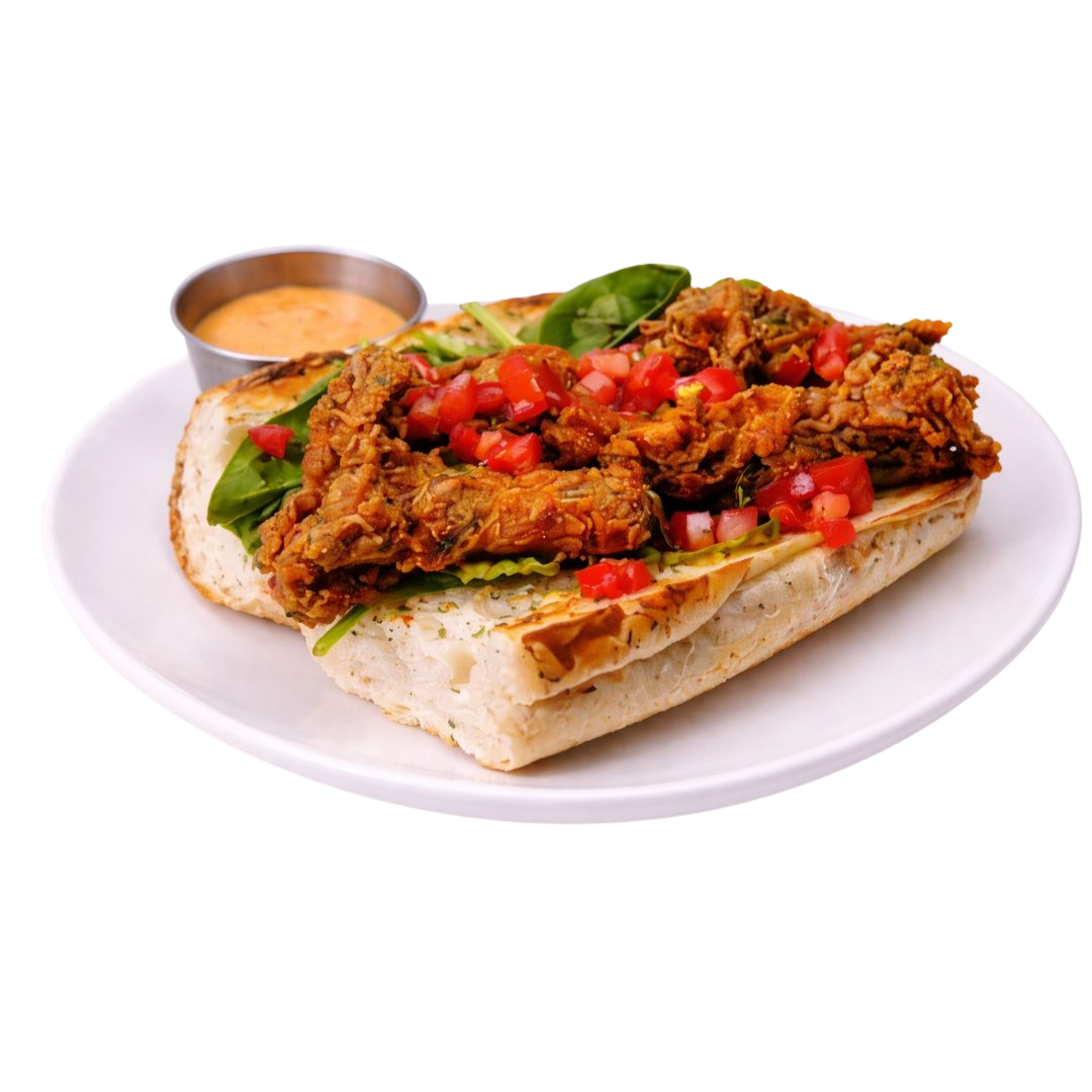 Oyster Mushroom Po' boy vegan atlanta Life Bistro